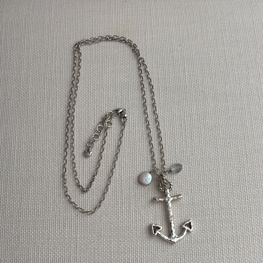 Brighton Silver Anchor Necklace